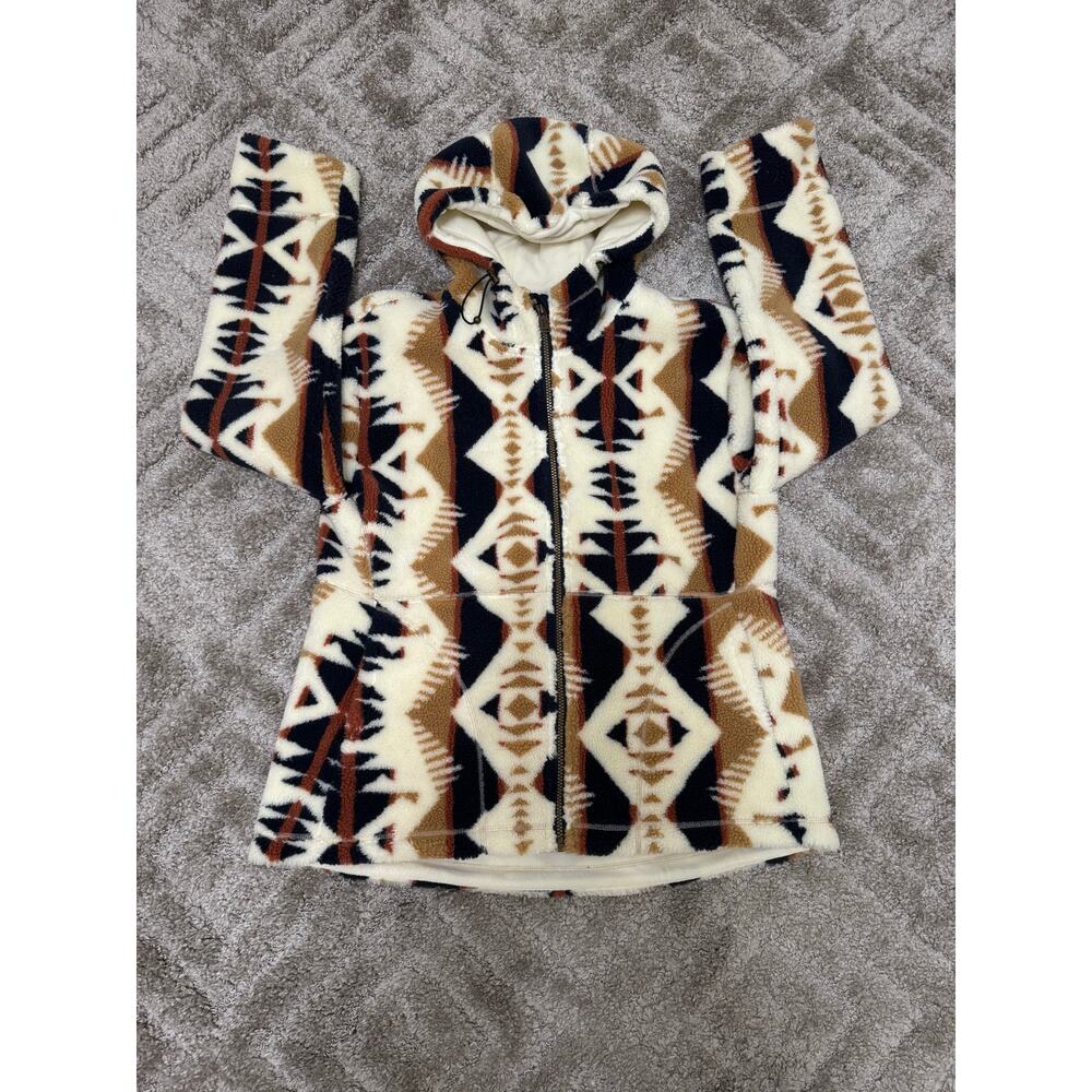 Pendleton Navy Los Lunas Pike Fleece Jacket Women's Size L